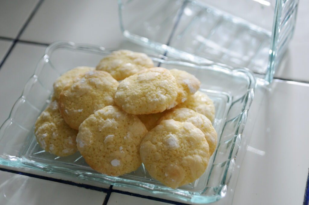 Lemon Crinkle Cookies - Zitronenkekse