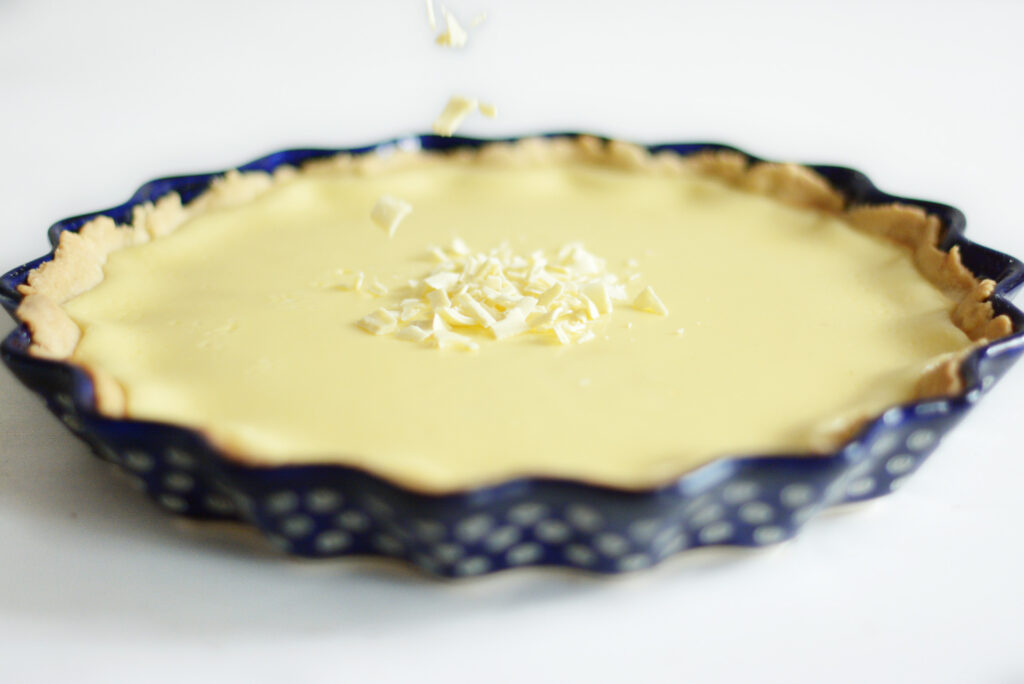 Weiße Schokoladentarte