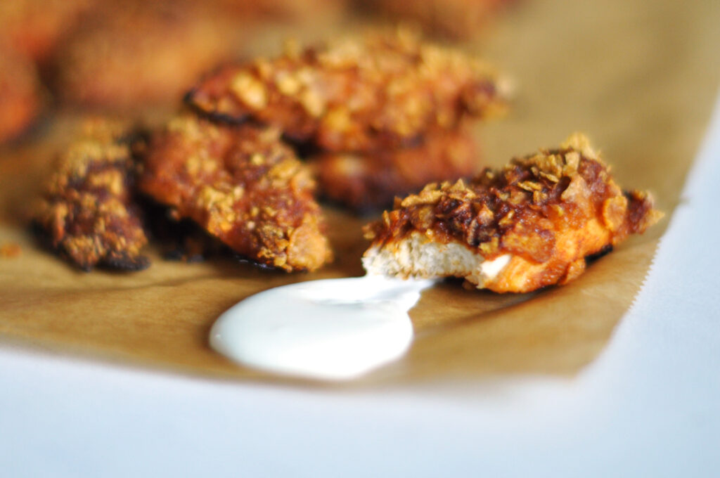 Crispy Chicken Fingers - knusprige Hähnchenstreifen