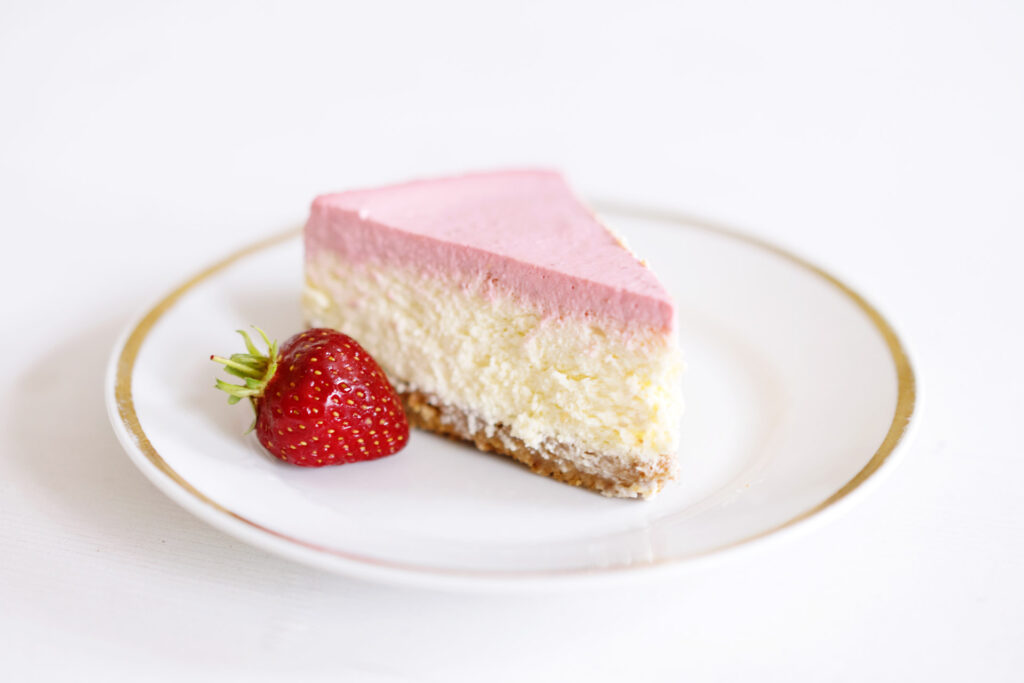 Strawberry Cheesecake - Käsekuchen mit Erdbeer-Topping
