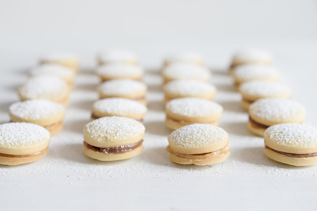 Alfajores - Plätzchen mit einer Füllung aus Dulce de leche