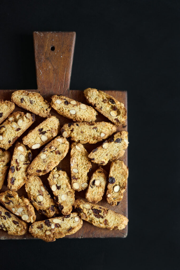 Cantuccini mit Marzipan, Olivenöl und Orange