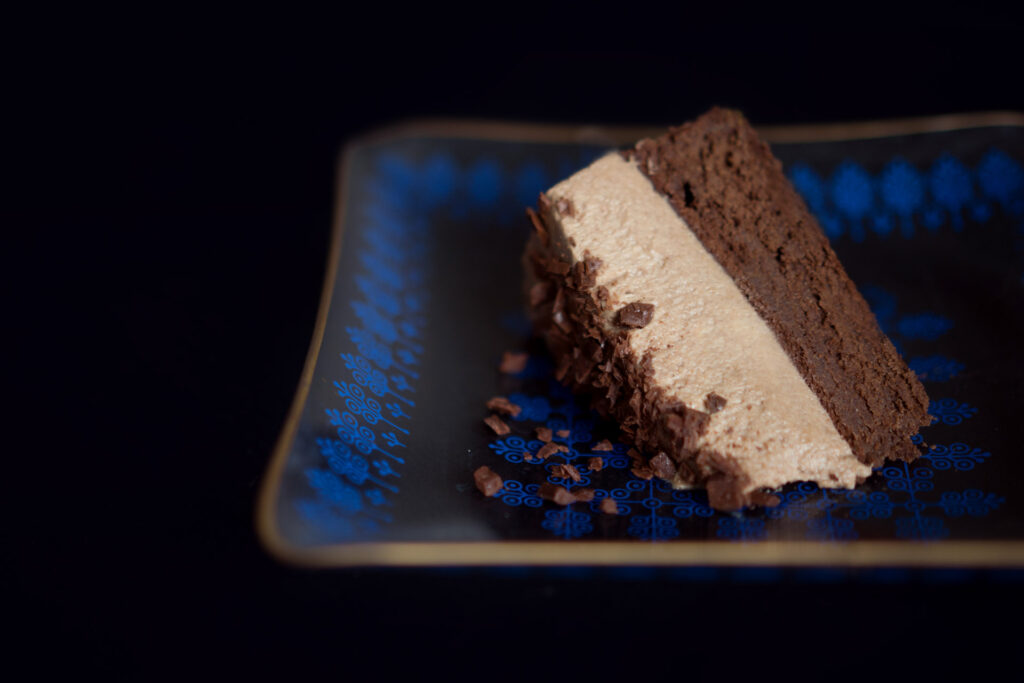 Dunkle Schokoladentorte mit Schoko-Orangen-Mousse