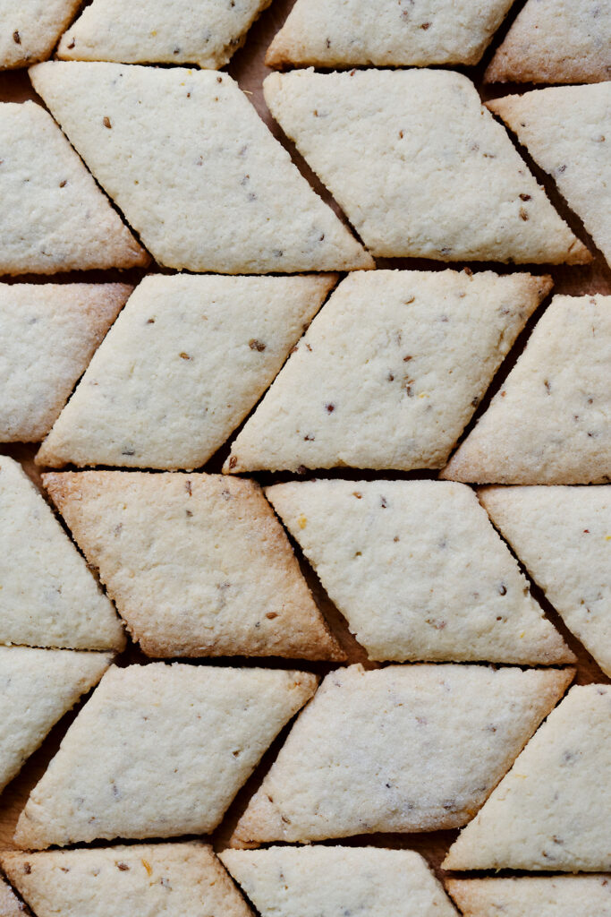 Plätzchen mit Olivenöl, Weißwein und Anis