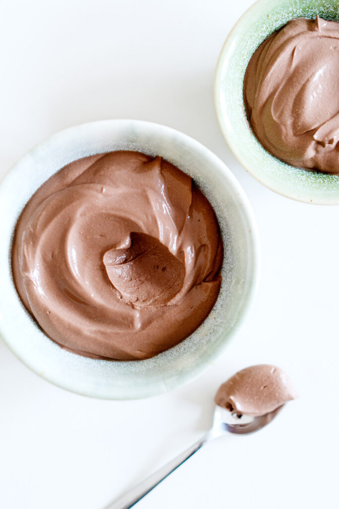 Schokoladenpudding mit Seidentofu und Zartbitterschokolade