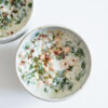 Türkische Joghurtsuppe mit Perlgraupen, Kichererbsen und Spinat - Toyga Corbasi