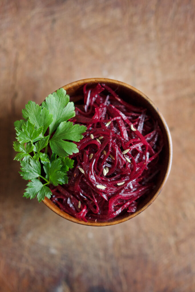 Rote Bete-Salat mit Fenchelsamen und Honig