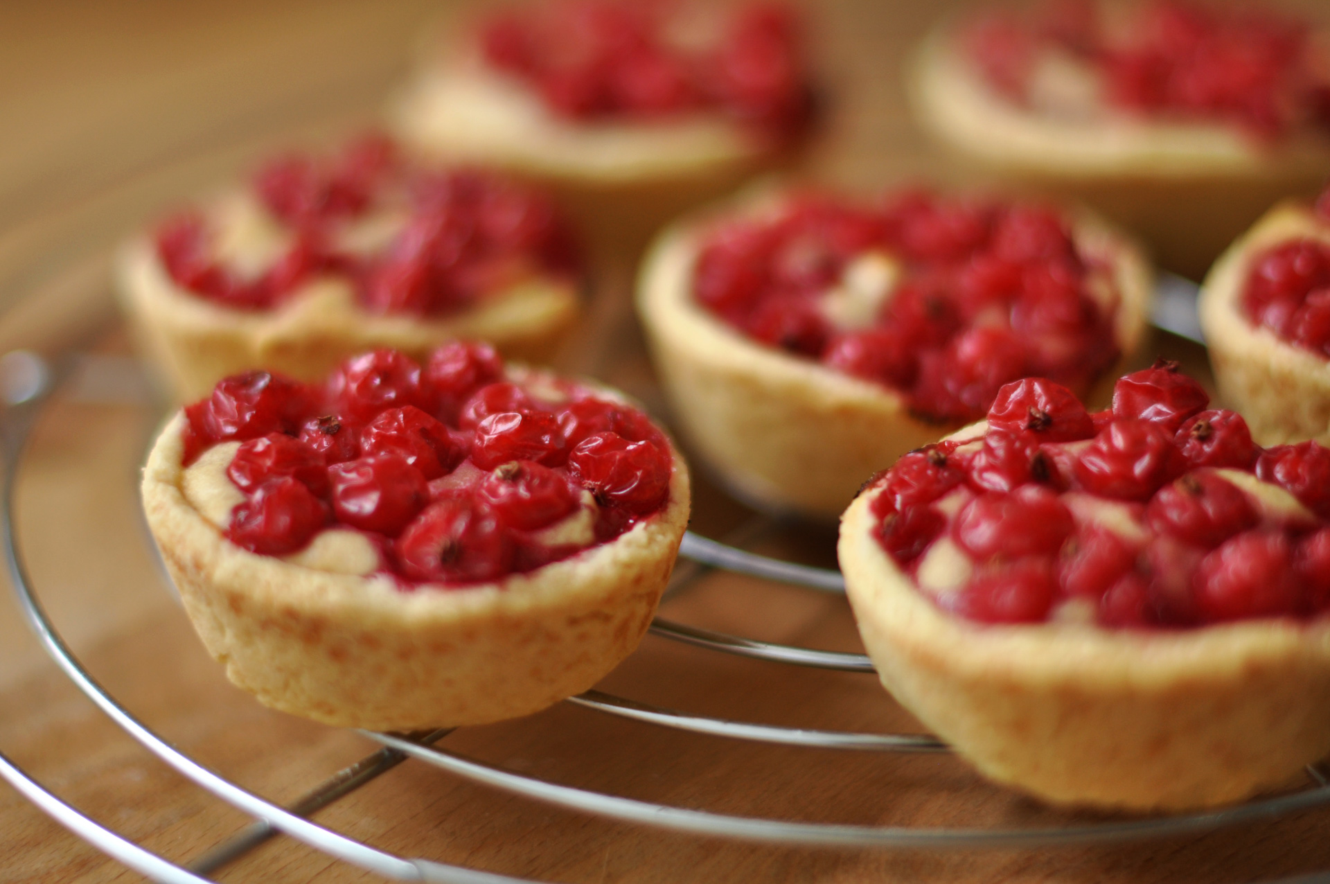 „Erdnussbutter-Johannisbeer-Tartelettes