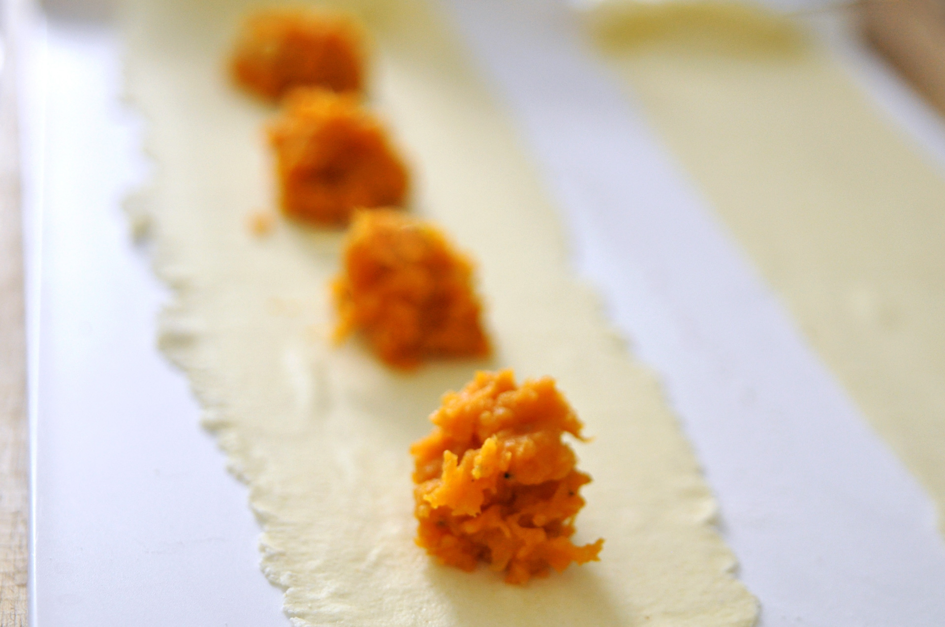 „Süßkartoffel-Ravioli