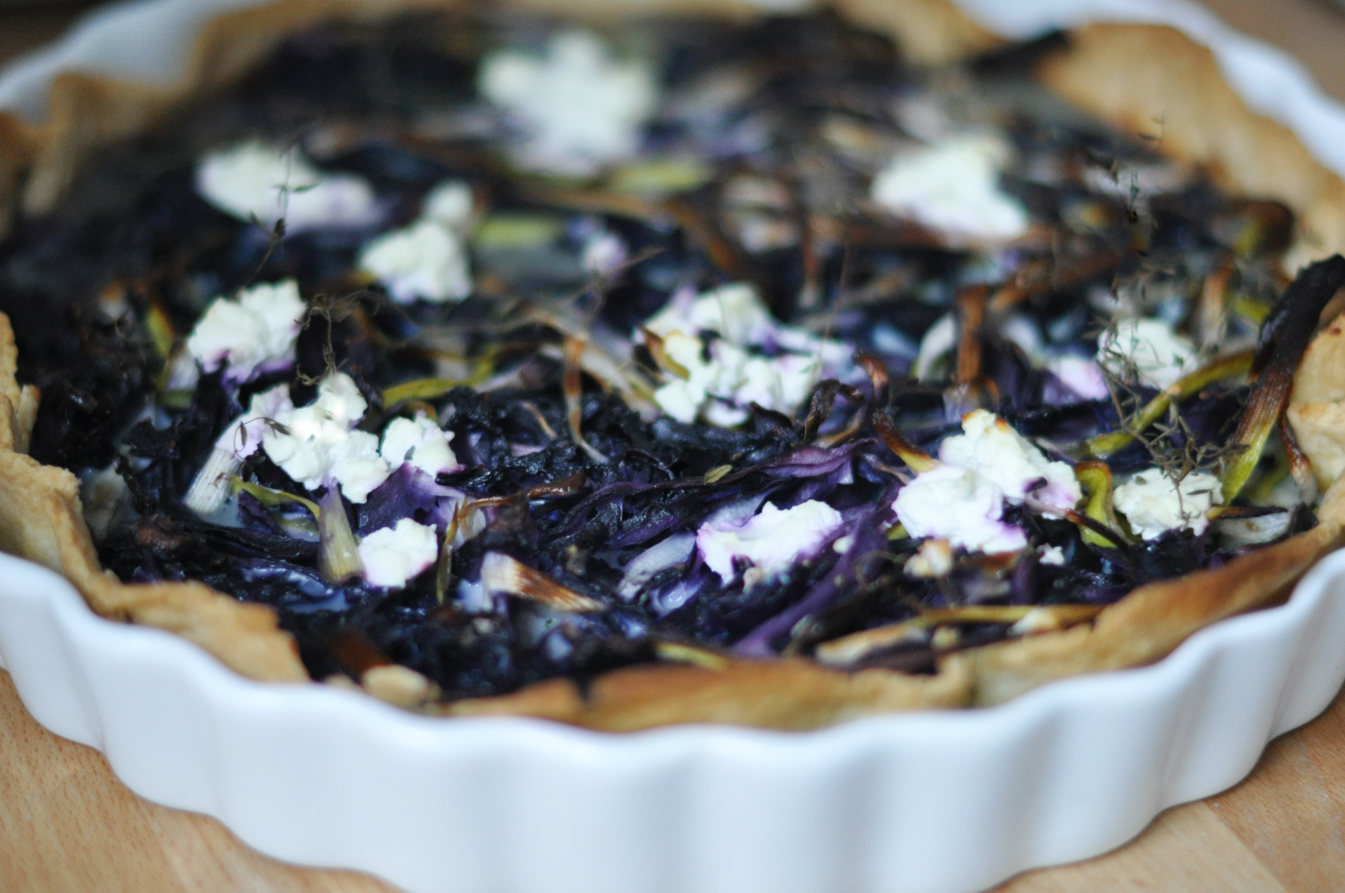 „Rotkohl-Quiche