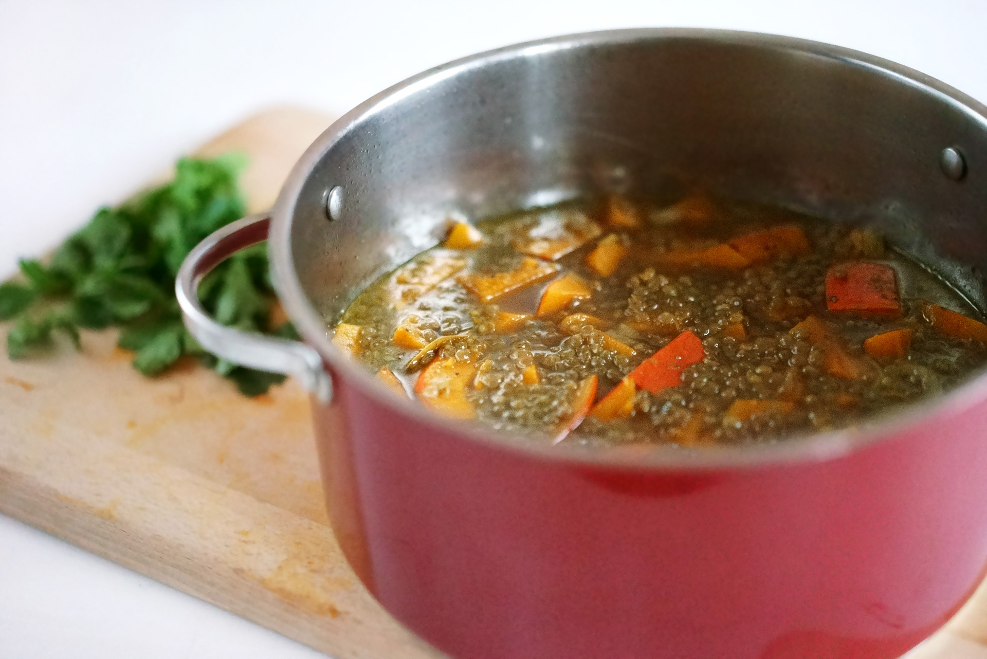 „Kürbis-Linsen-Eintopf
