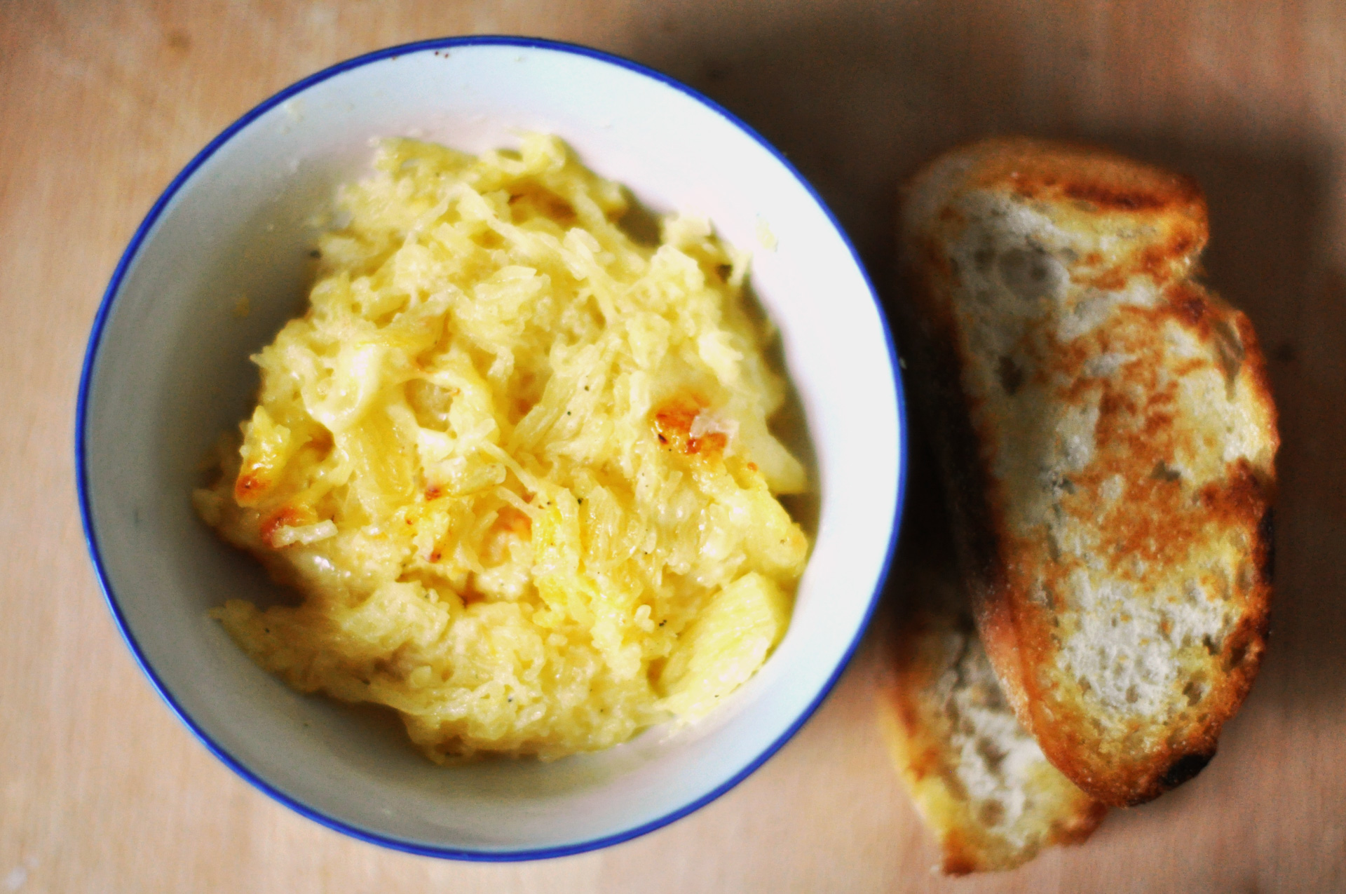 „Überbackener Spaghettikürbis